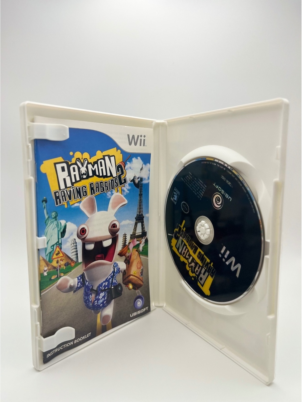 Rayman Raving Rabbids 2 Nintendo Wii CIB Complete Manual Tested Ubisoft - Picture 3 of 5
